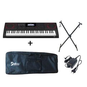 Casio CT X8000IN Keyboard Combo Package with Carrying Bag Stand and Adaptor